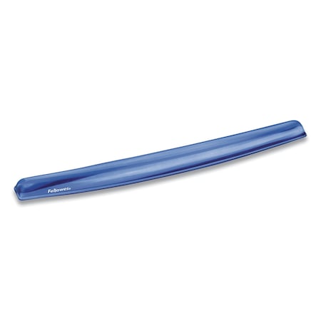 Fellowes Gel Crystals Keyboard, Wrist Rest, Blue 91137